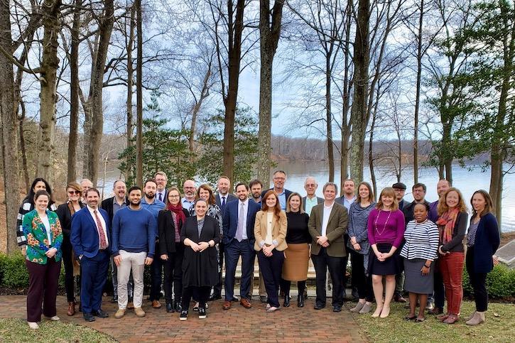 Group photo of meeting participants at Point of View Retreat Center